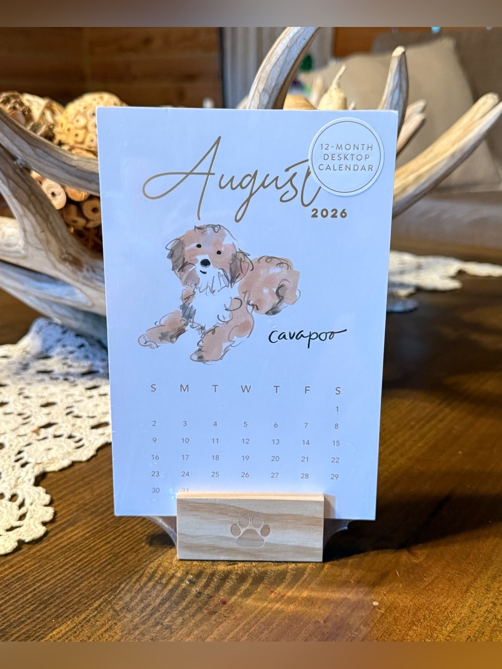 DESIGNER DOGS 2026/2027 Desktop Calendar
